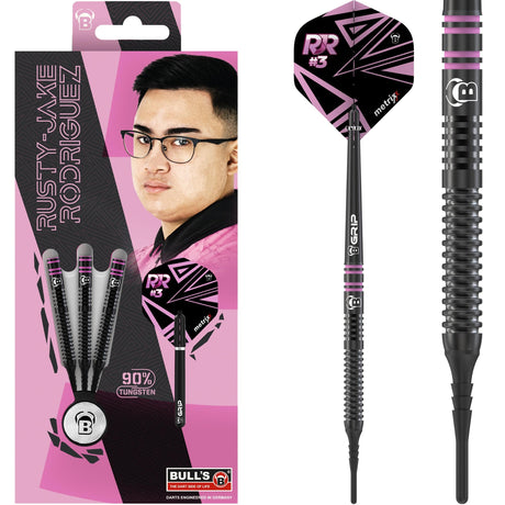 BULL'S Rusty-Jake Rodriguez - Soft Tip - 90% Tungsten - Black Titanium 20g