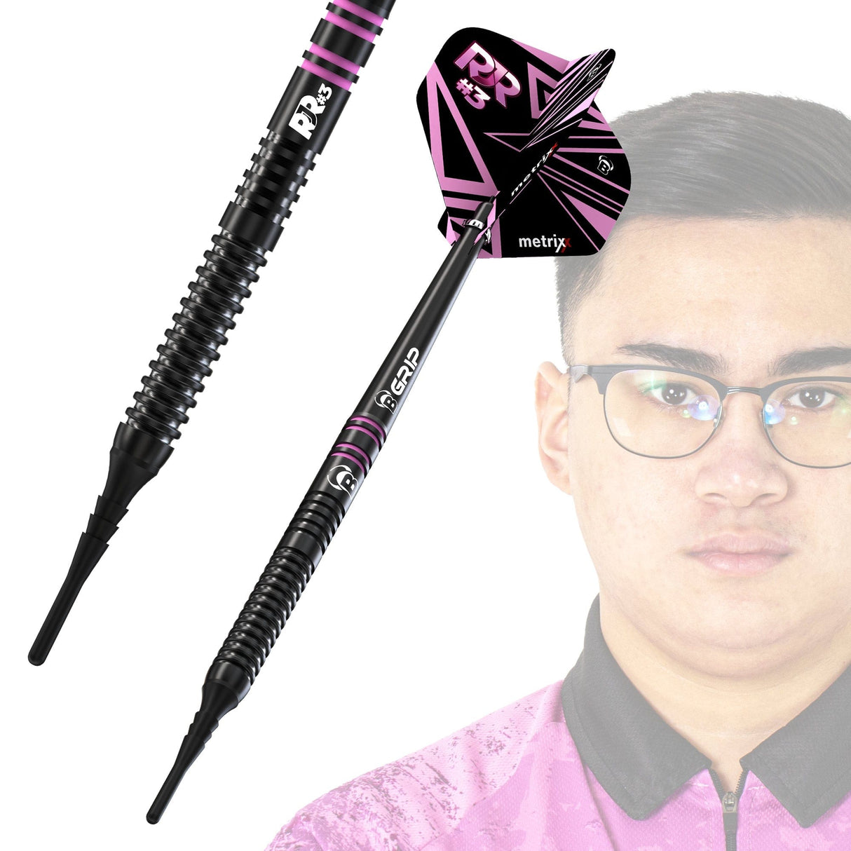 BULL'S Rusty-Jake Rodriguez - Soft Tip - 90% Tungsten - Black Titanium 20g