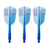 Condor AXE Dart Flights - Stowe Buntz - Clear Blue