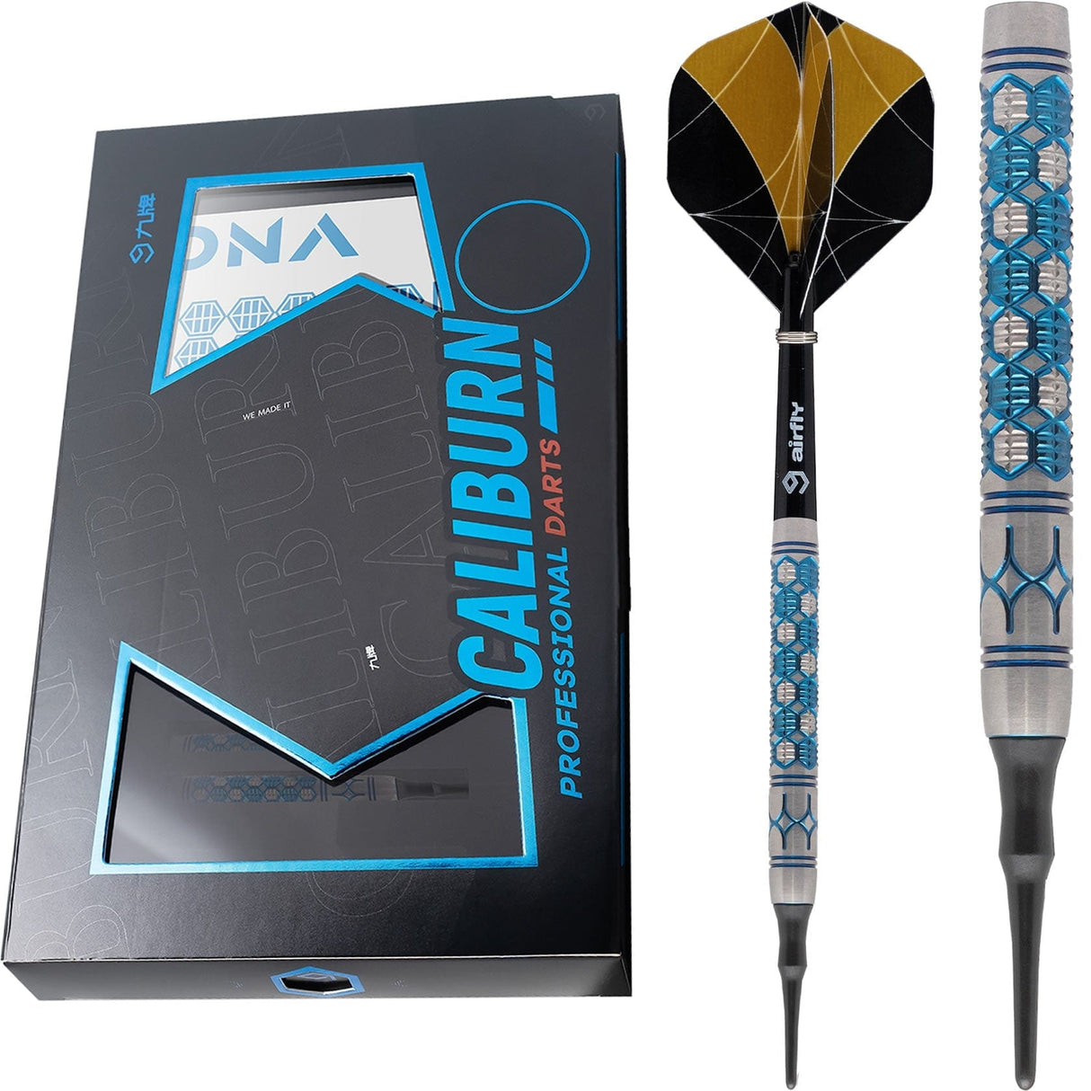 *Caliburn DNA Darts - Soft Tip - 90% - D1 - Blue 19g