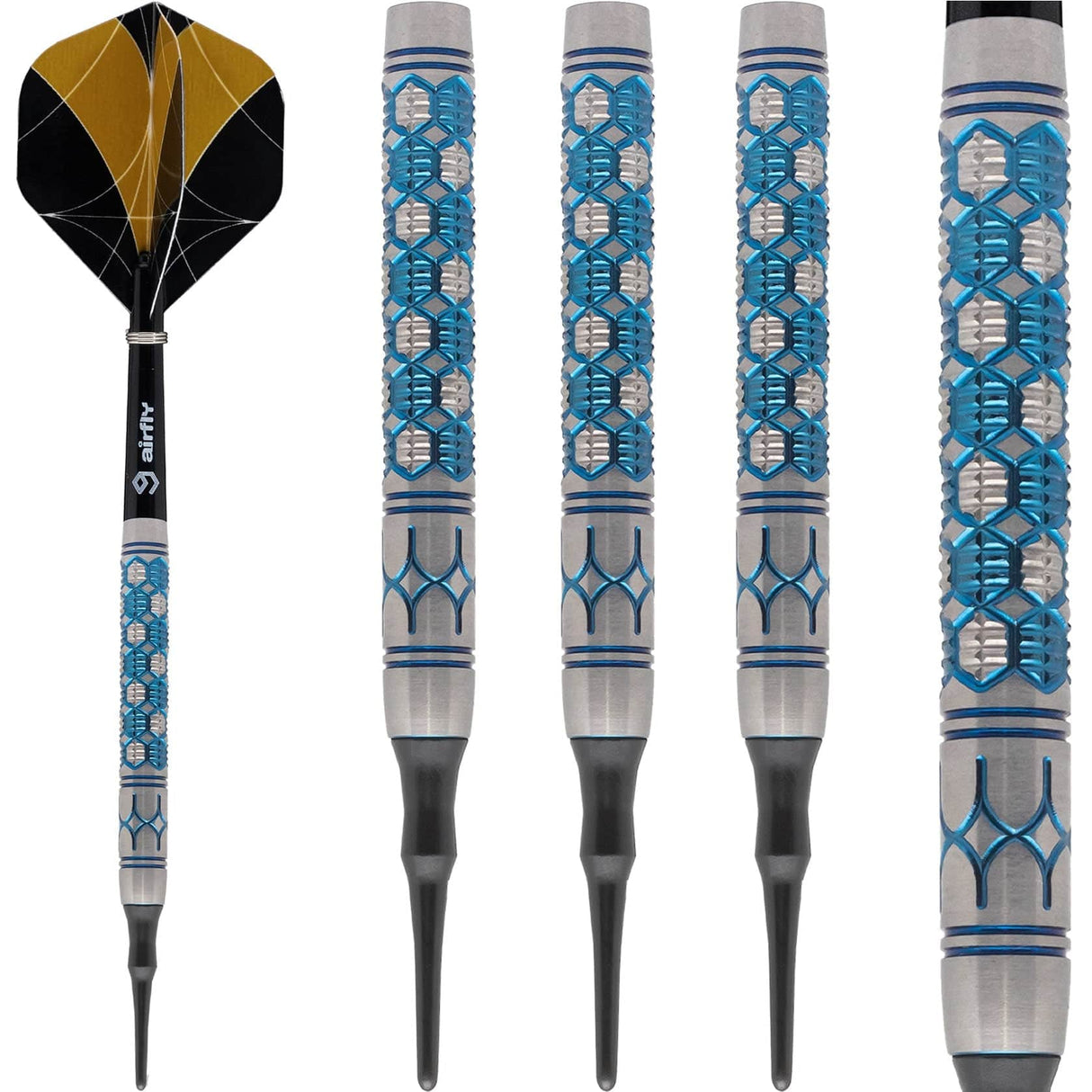 *Caliburn DNA Darts - Soft Tip - 90% - D1 - Blue