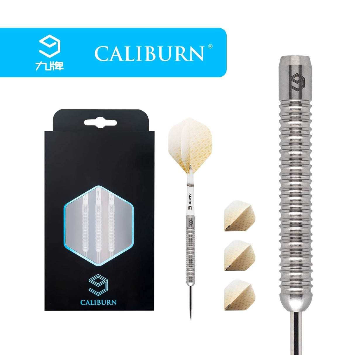 *Caliburn Artisan Darts - Steel Tip - 90% - Natural 23g