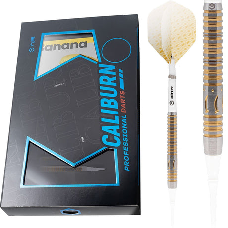 *Caliburn Player Darts - Soft Tip - 90% - Gold Titanium - Banana 21g