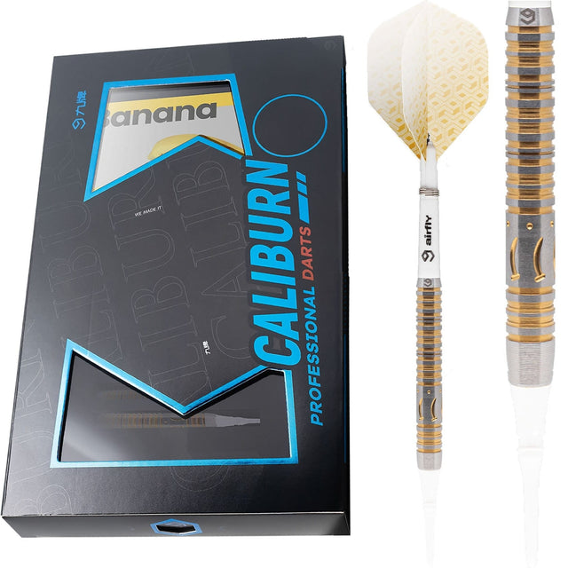 *Caliburn Player Darts - Soft Tip - 90% - Gold Titanium - Banana 21g