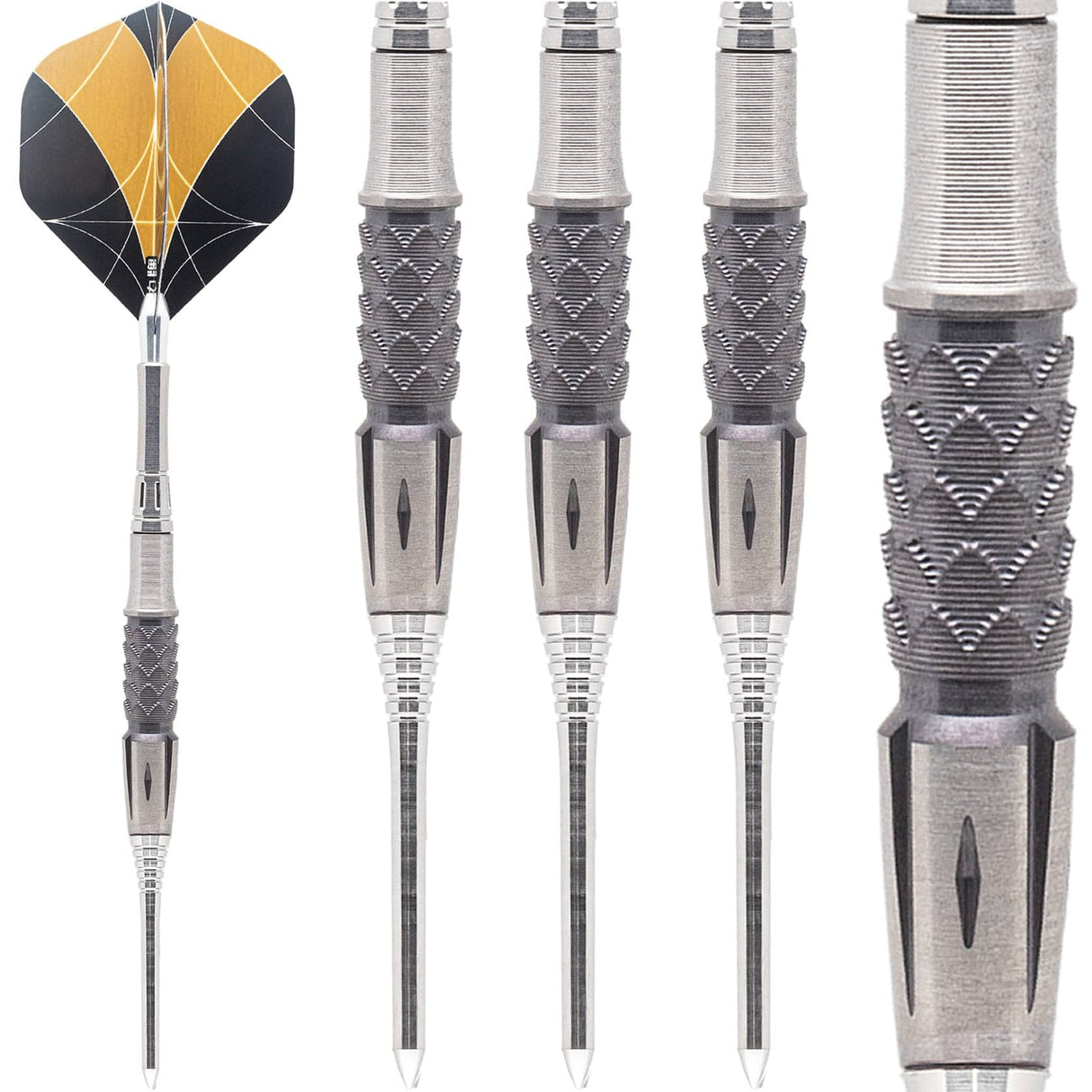 Caliburn Black Dragon Darts - Steel Tip - 97.5% - Black 19g