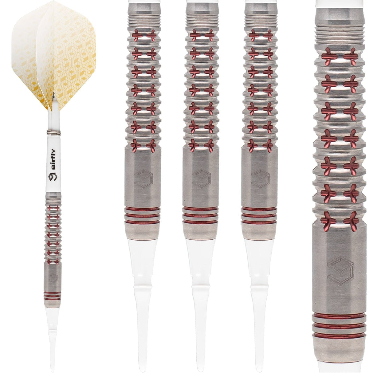 *Caliburn Crusader II Darts - Soft Tip - 90% - Red