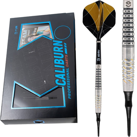 Caliburn Player Darts - Soft Tip - 90% - Silver & Gold - Han 19g