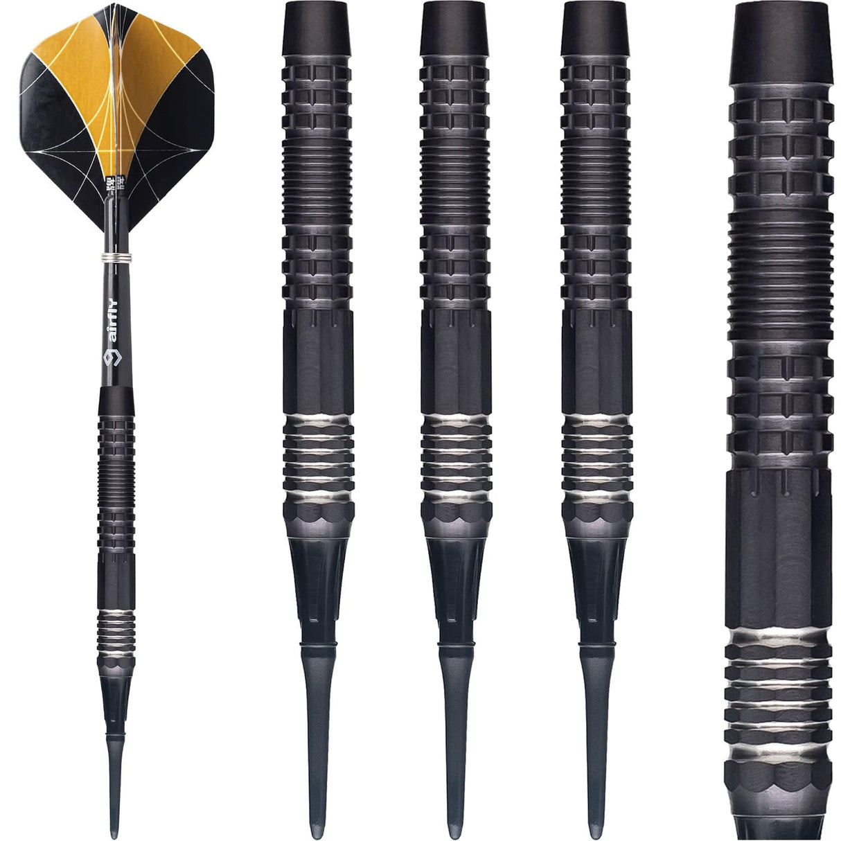 *Caliburn Matrix I Darts - Soft Tip - 90% - C1 - Black