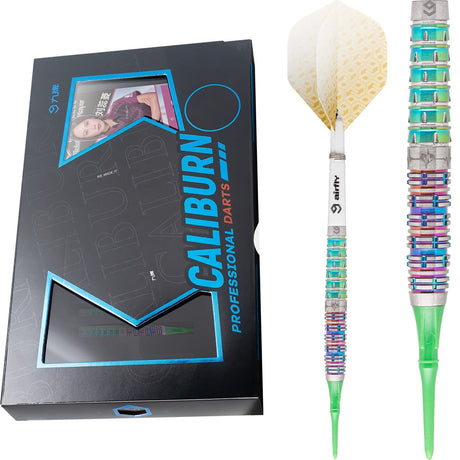 Caliburn Player Darts - Soft Tip - 95% - Rainbow Coating - Raine 19g