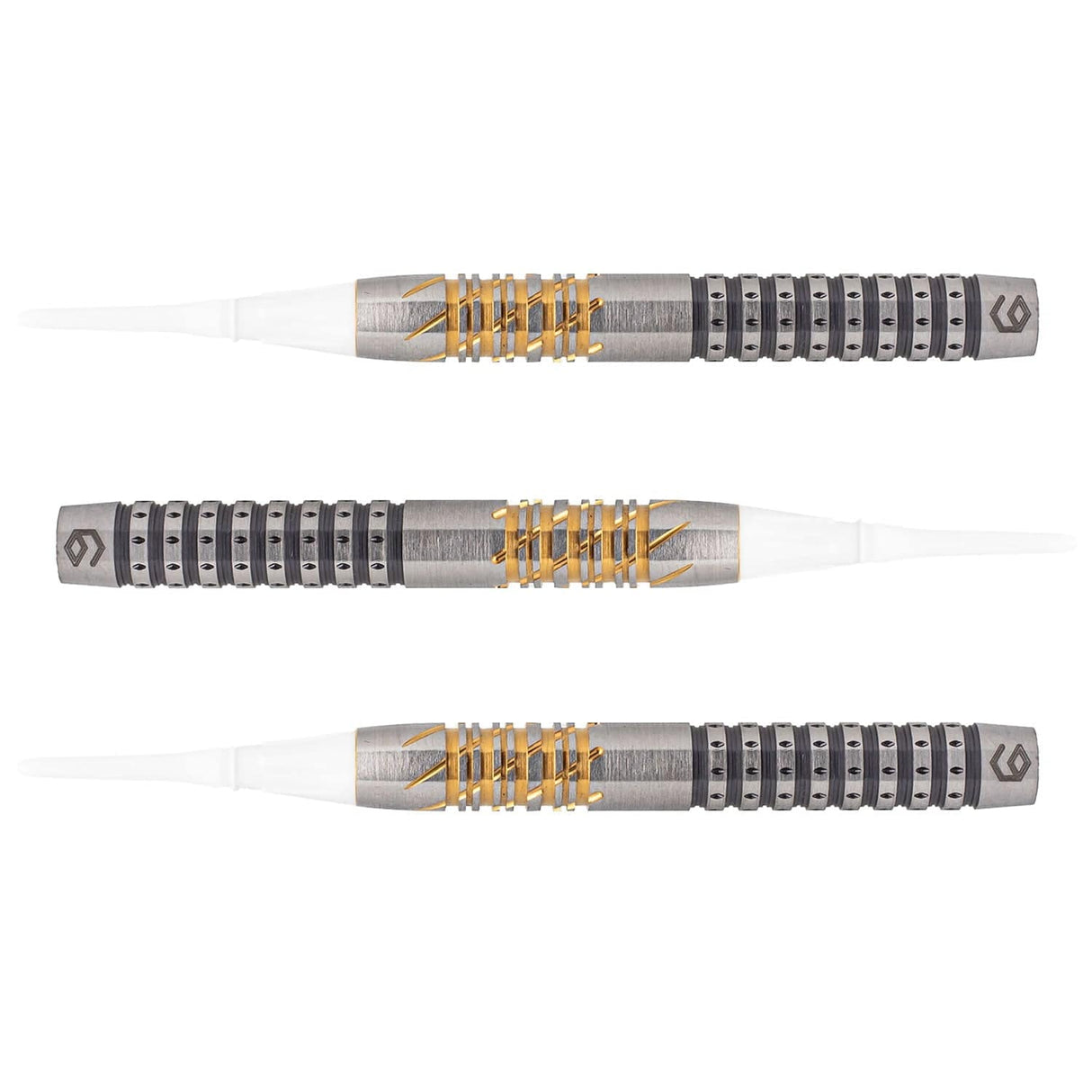 *Caliburn Player Darts - Soft Tip - 95% - Black & Gold - Sandy II