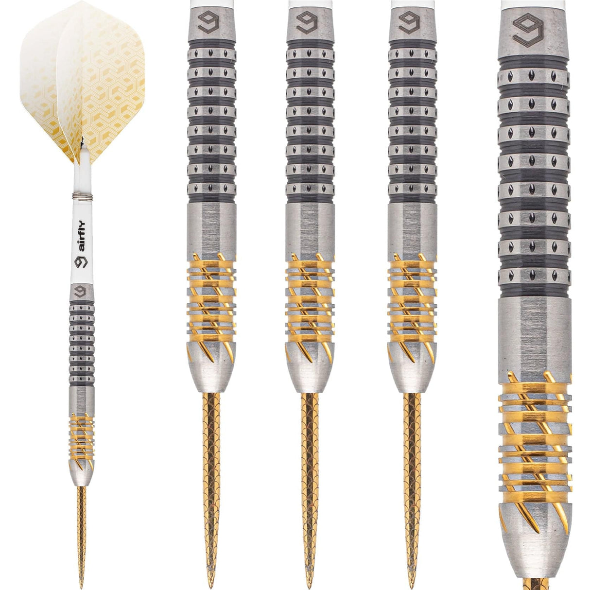 Caliburn Player Darts - Steel Tip - 95% - Black & Gold - Sandy II 23g