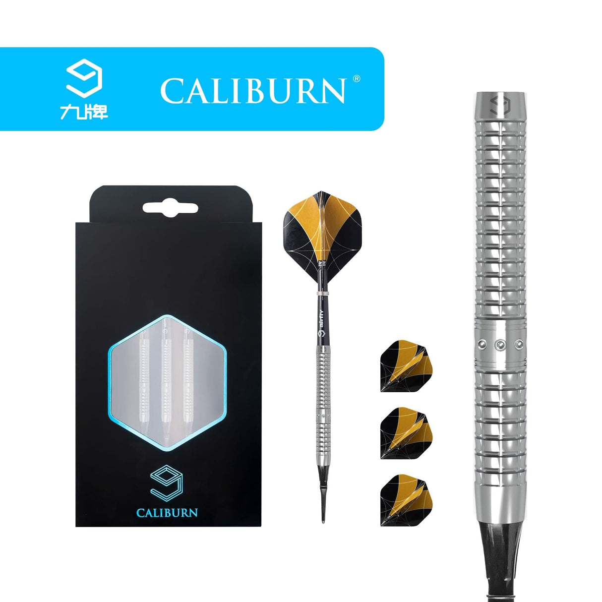 *Caliburn The Key Darts - Soft Tip - 90% - K1 - Natural