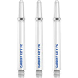 Cardiff City FC - Official Licensed - Nylon Stems - Dart Shafts with Springs - White Medium