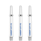 Cardiff City FC - Official Licensed - Nylon Stems - Dart Shafts with Springs - White Tweenie