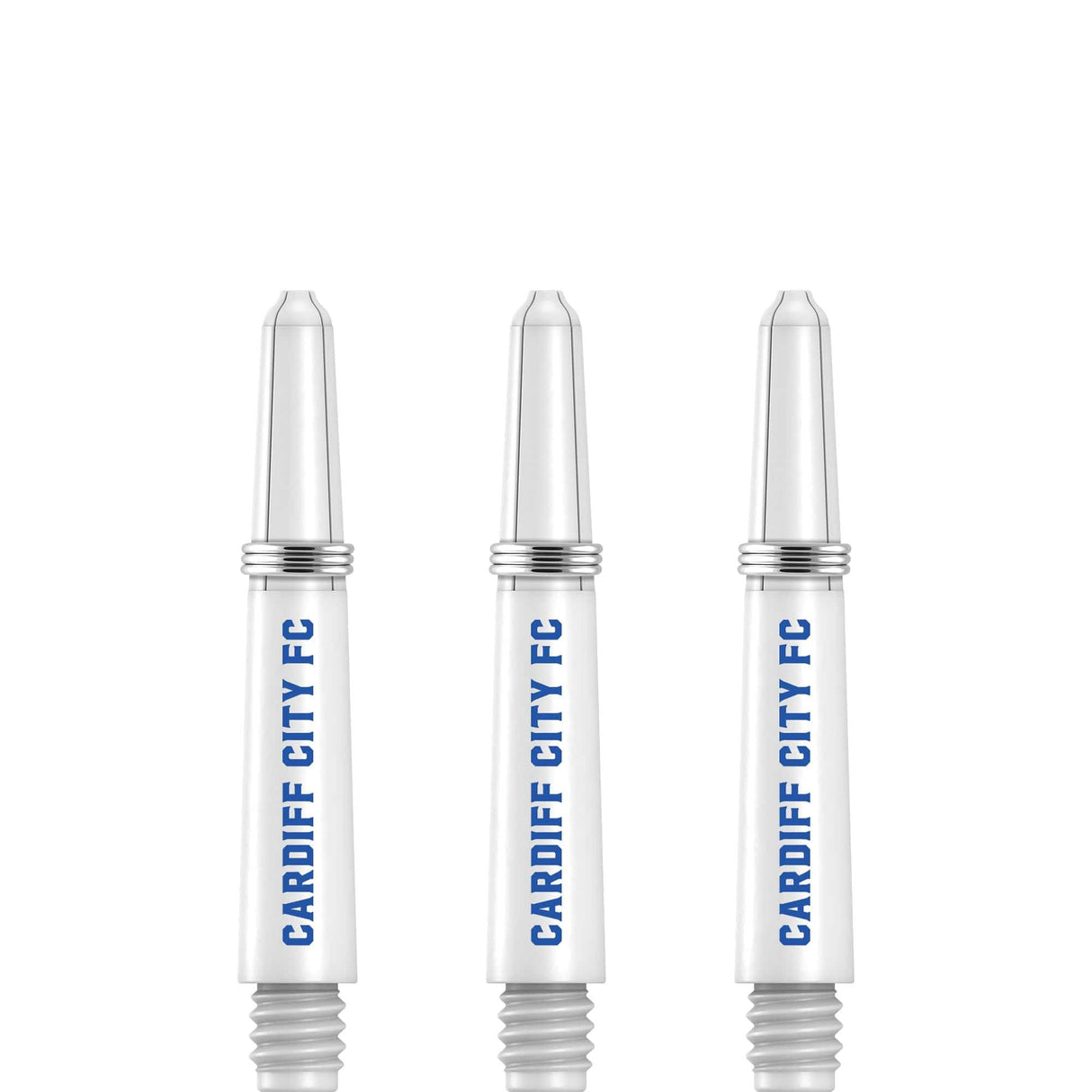 Cardiff City FC - Official Licensed - Nylon Stems - Dart Shafts with Springs - White Short