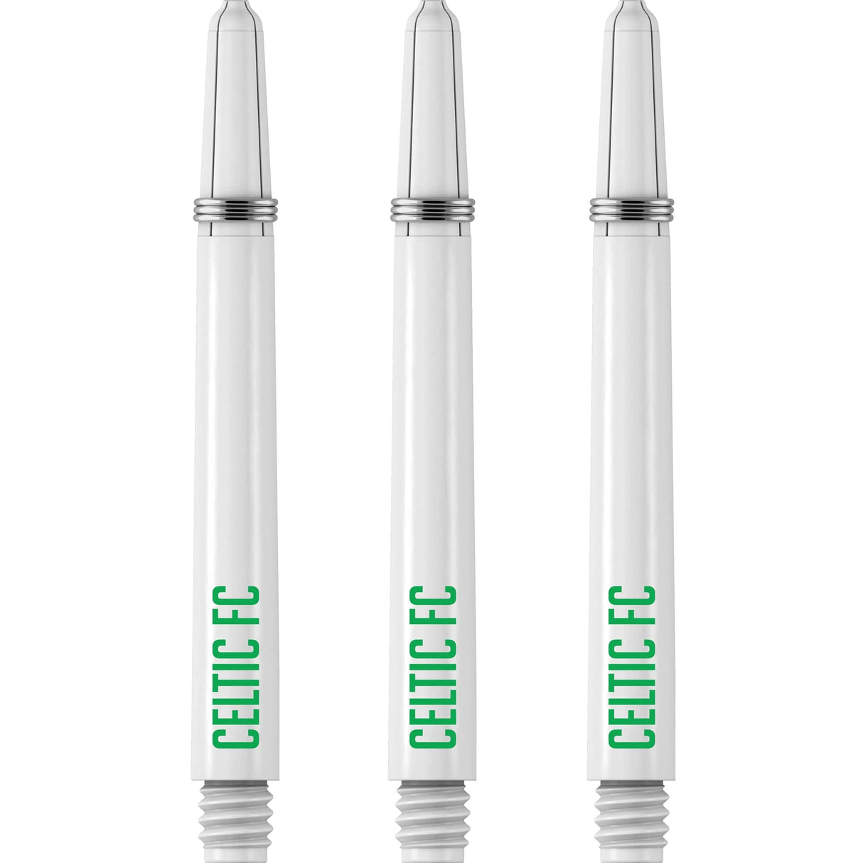 Celtic FC Nylon Shafts - Dart Stems with Springs - Celtic Football - White