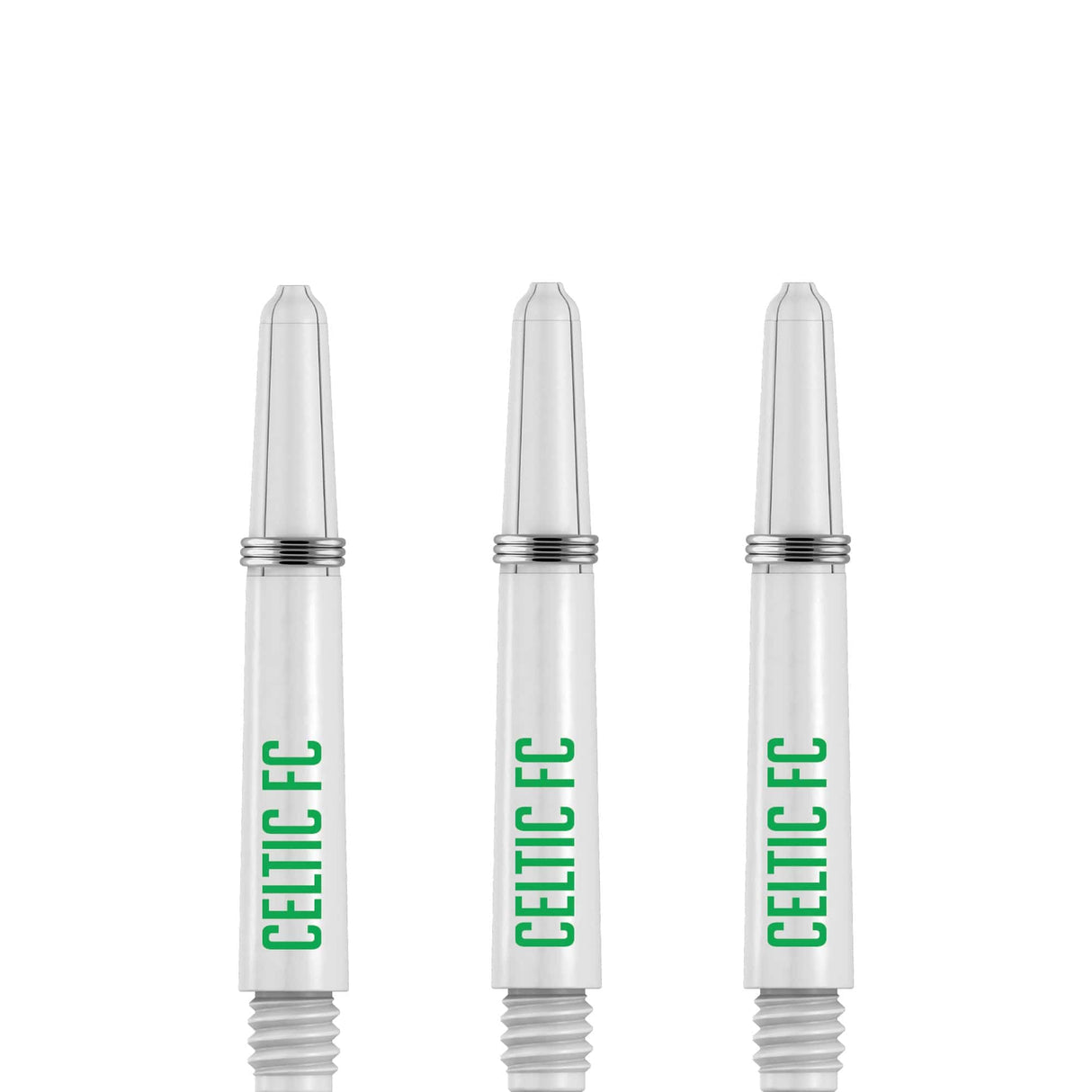 Celtic FC Nylon Shafts - Dart Stems with Springs - Celtic Football - White