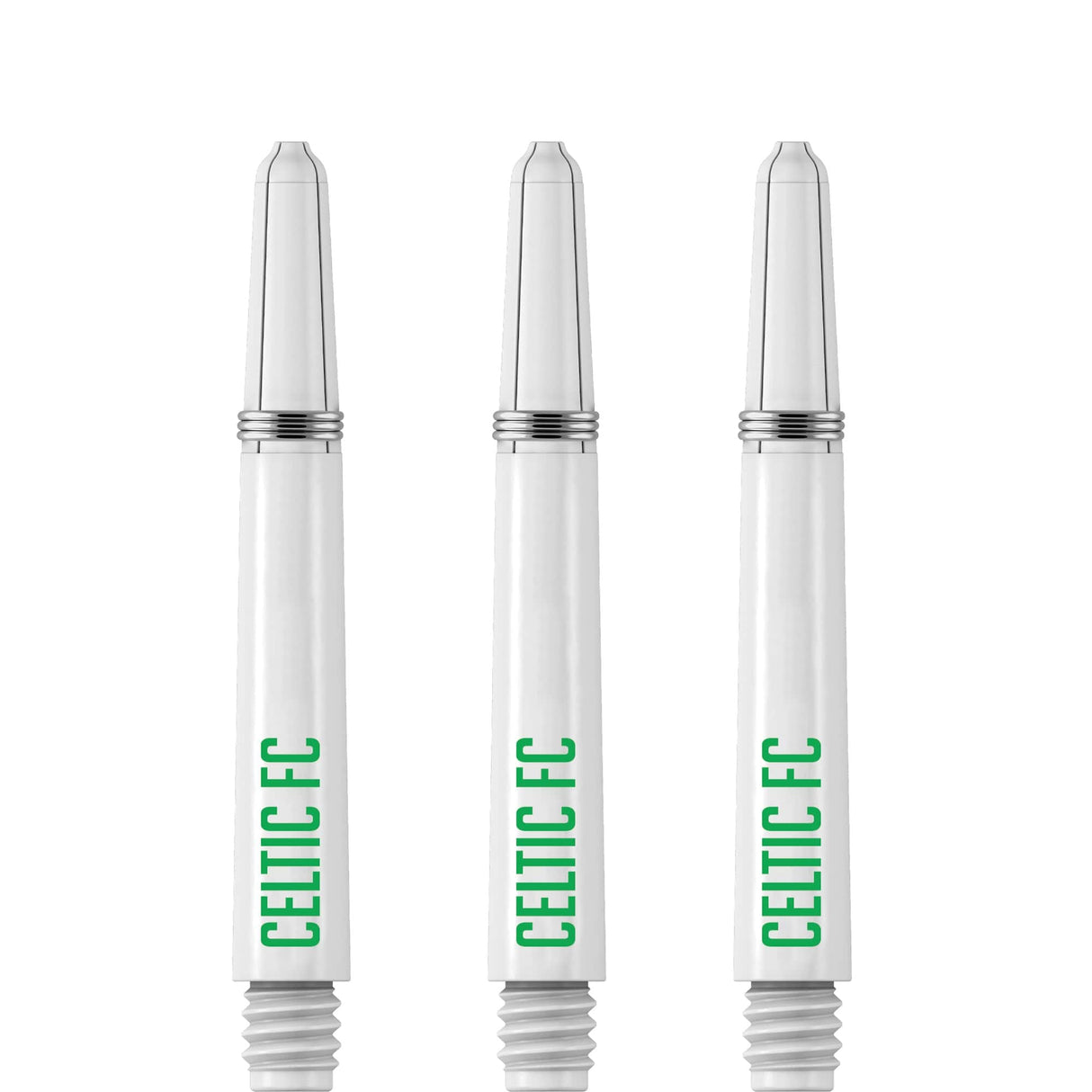 Celtic FC Nylon Shafts - Dart Stems with Springs - Celtic Football - White
