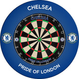 Chelsea Football Dartboard Surround - Official Licensed - Chelsea FC - S1 - Pride Of London - White