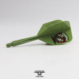 *Condor AXE Dart Flights - Get Luck - Horseshoe - Small - Olive Green