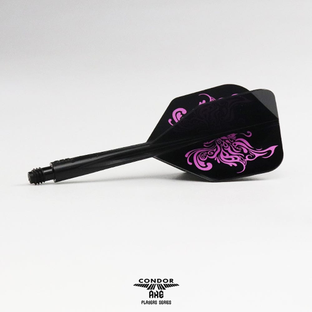 Condor AXE Dart Flights - Tribal Butterfly - Small - Clear Black