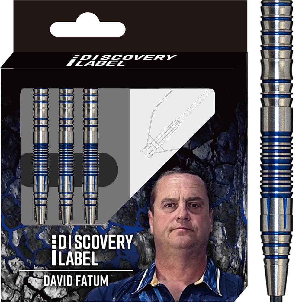 Cosmo Darts - Discovery Label - Steel Tip - David Fatum - Blue - 21g 21g