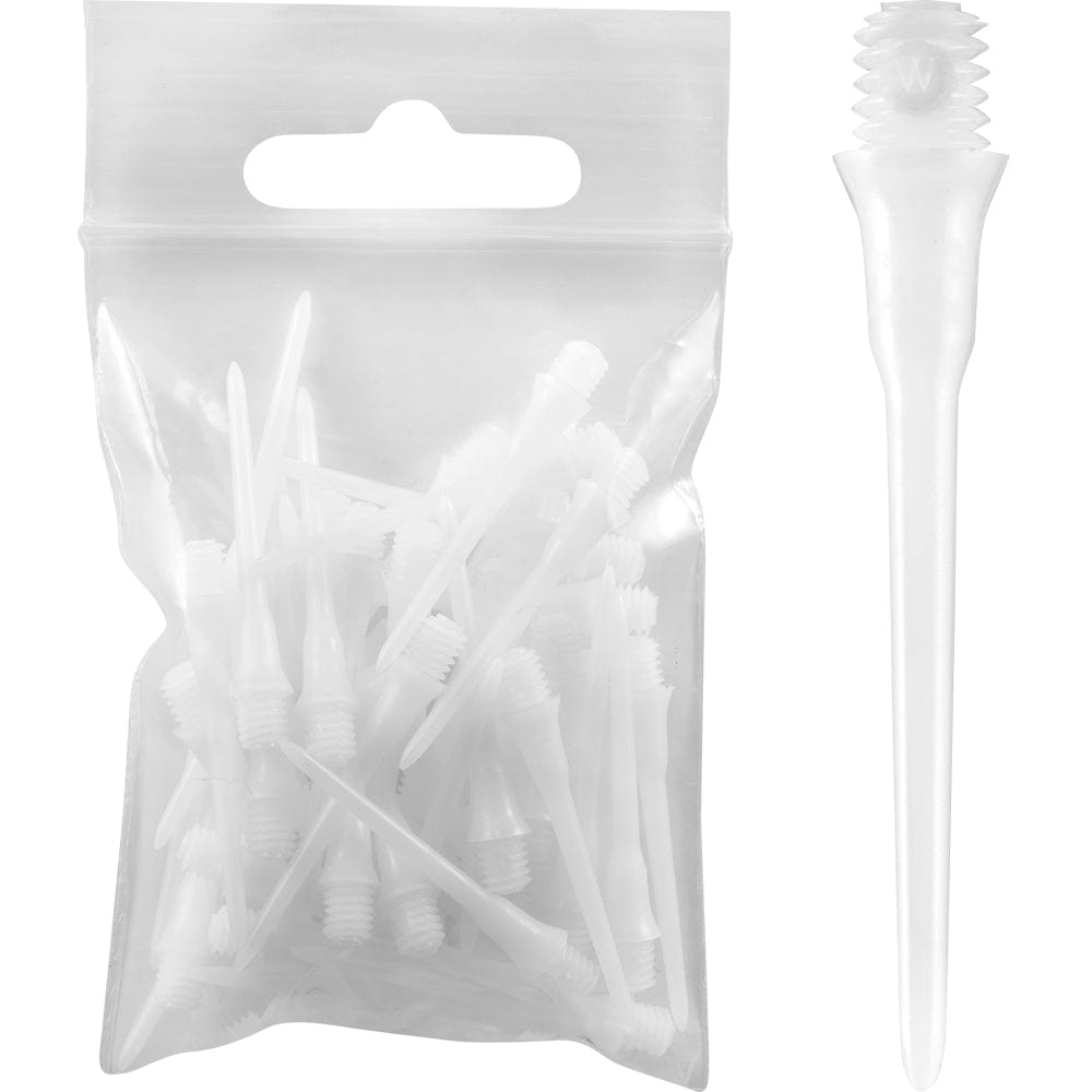 *Cosmo - Soft Tips - 2ba Thread - Fit Point - Long - Pack 50 Natural White