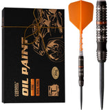 Cuesoul Motorcycle Darts - Steel Tip Tungsten - Tire - Hope Ring - Orange 20g