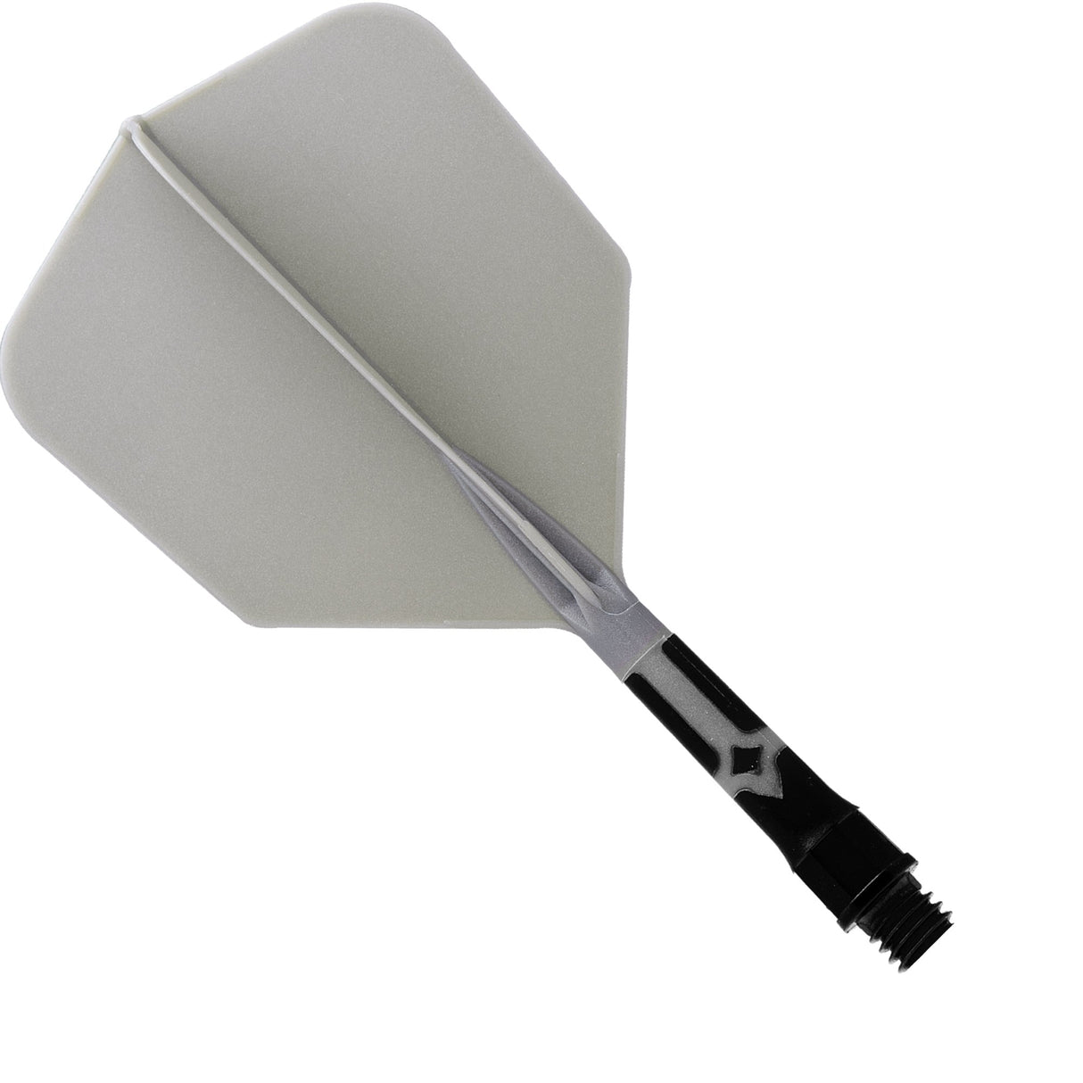 Cuesoul Rost T19 Integrated Dart Shaft and Flights - Big Wing - Black with Grey Flight Short