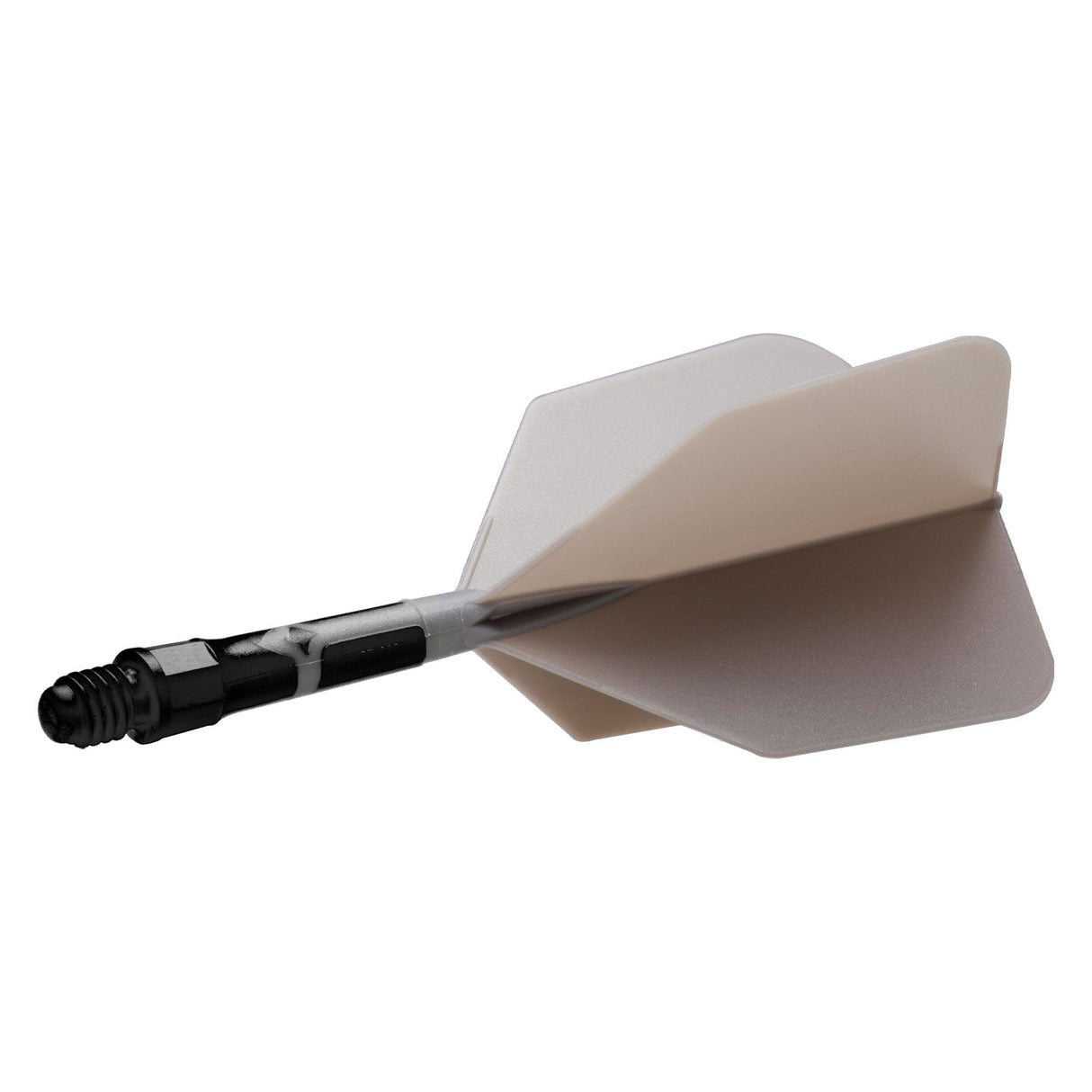 Cuesoul Rost T19 Integrated Dart Shaft and Flights - Big Wing - Black with Grey Flight