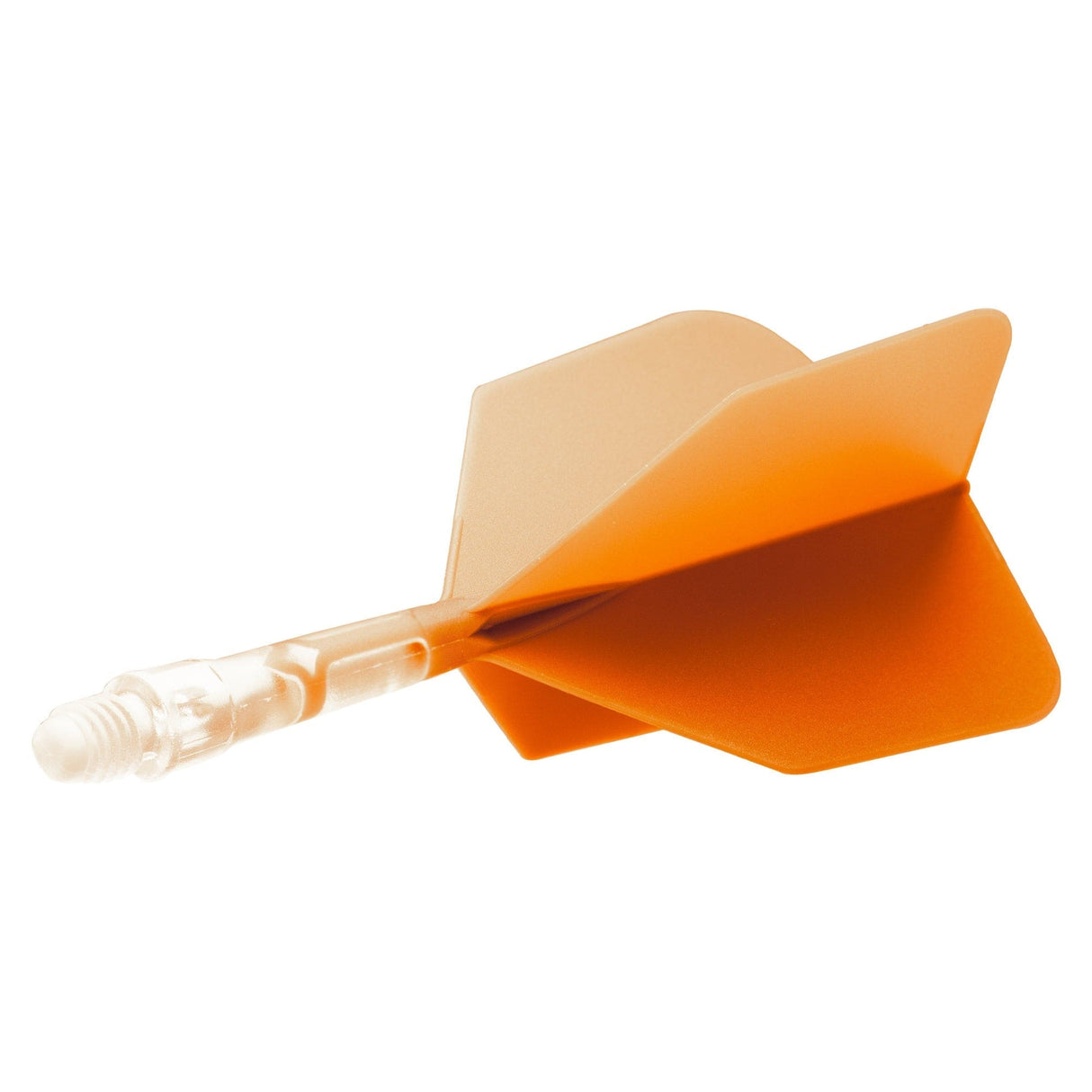 *Cuesoul Rost T19 Integrated Dart Shaft and Flights - Big Wing - Clear with Orange Flight