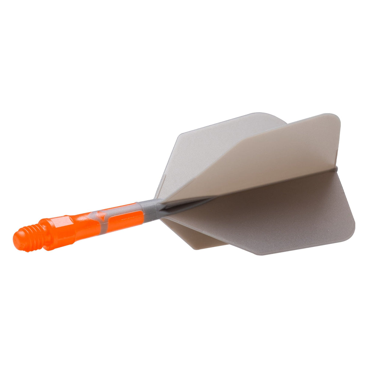 Cuesoul Rost T19 Integrated Dart Shaft and Flights - Big Wing - Orange with Grey Flight