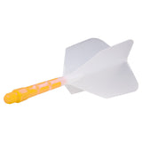 *Cuesoul Rost T19 Integrated Dart Shaft and Flights - Big Wing - Yellow with Clear Flight