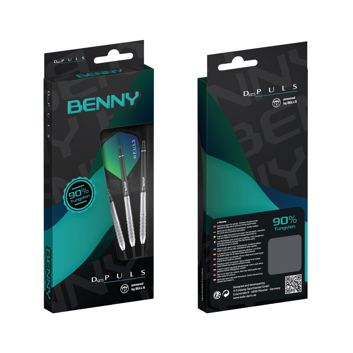 DPuls Benny Darts - Steel Tip - 90% Tungsten 23g