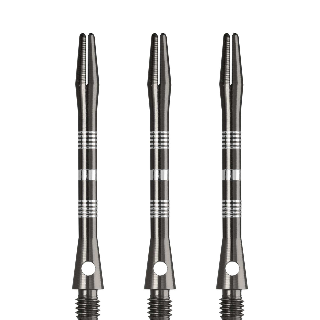 Designa Multiline Aluminium Shafts - Regrooved - Gun Metal Medium