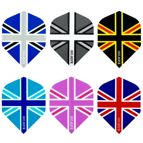 *Dart Flights - Raw 100 - 100 Micron - Std - Union Jack