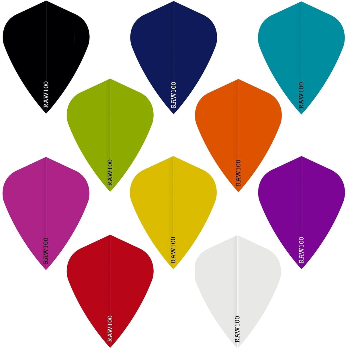 *Dart Flights - Raw 100 - 100 Micron - Kite - Plain