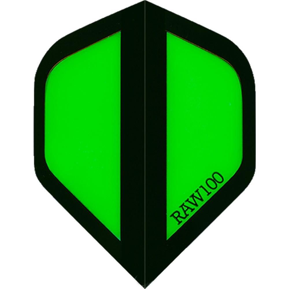 *Dart Flights - Raw 100 - 100 Micron - Std - Zone Green