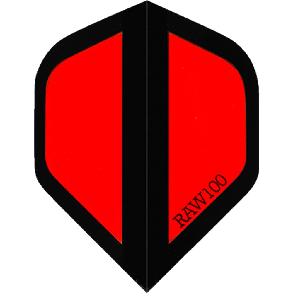 *Dart Flights - Raw 100 - 100 Micron - Std - Zone Red