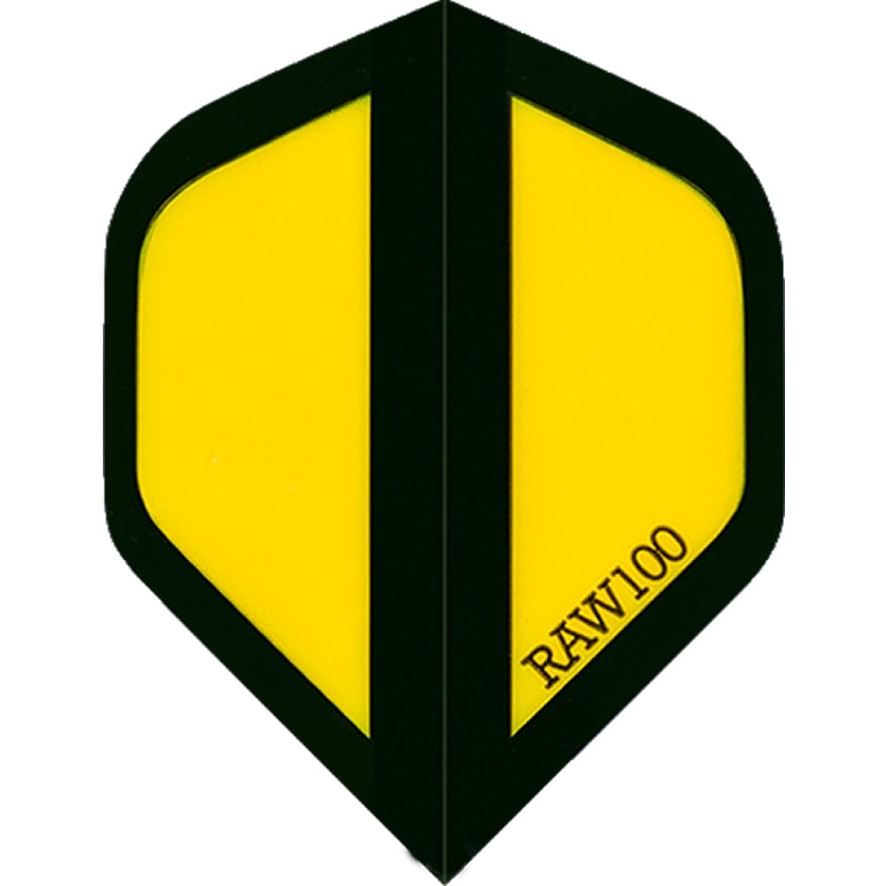 *Dart Flights - Raw 100 - 100 Micron - Std - Zone Yellow