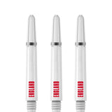 England Football Nylon Shafts - Dart Stems with Springs - White - Medium Tweenie