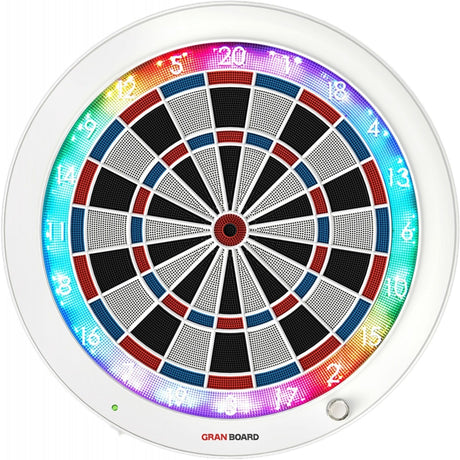 Granboard 3S - Professional Electronic - Soft Tip Dartboard - White