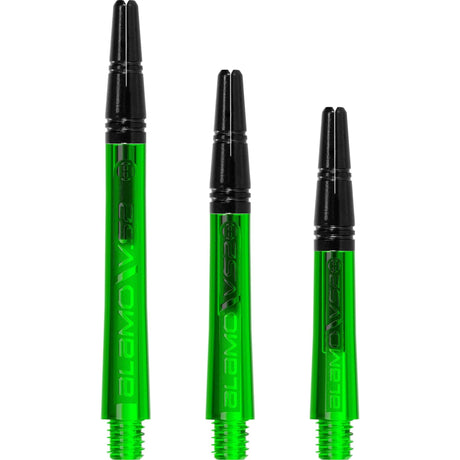 Harrows Alamo VS2 Dart Shafts - Polycarbonate - Black Aluminium Top - Green