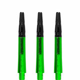 Harrows Alamo VS2 Dart Shafts - Polycarbonate - Black Aluminium Top - Green Tweenie
