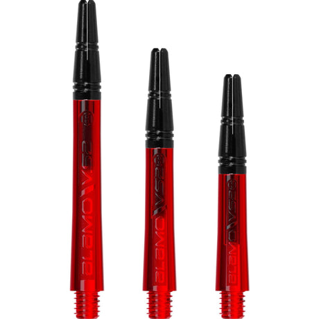 Harrows Alamo VS2 Dart Shafts - Polycarbonate - Black Aluminium Top - Red