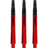 Harrows Alamo VS2 Dart Shafts - Polycarbonate - Black Aluminium Top - Red Medium