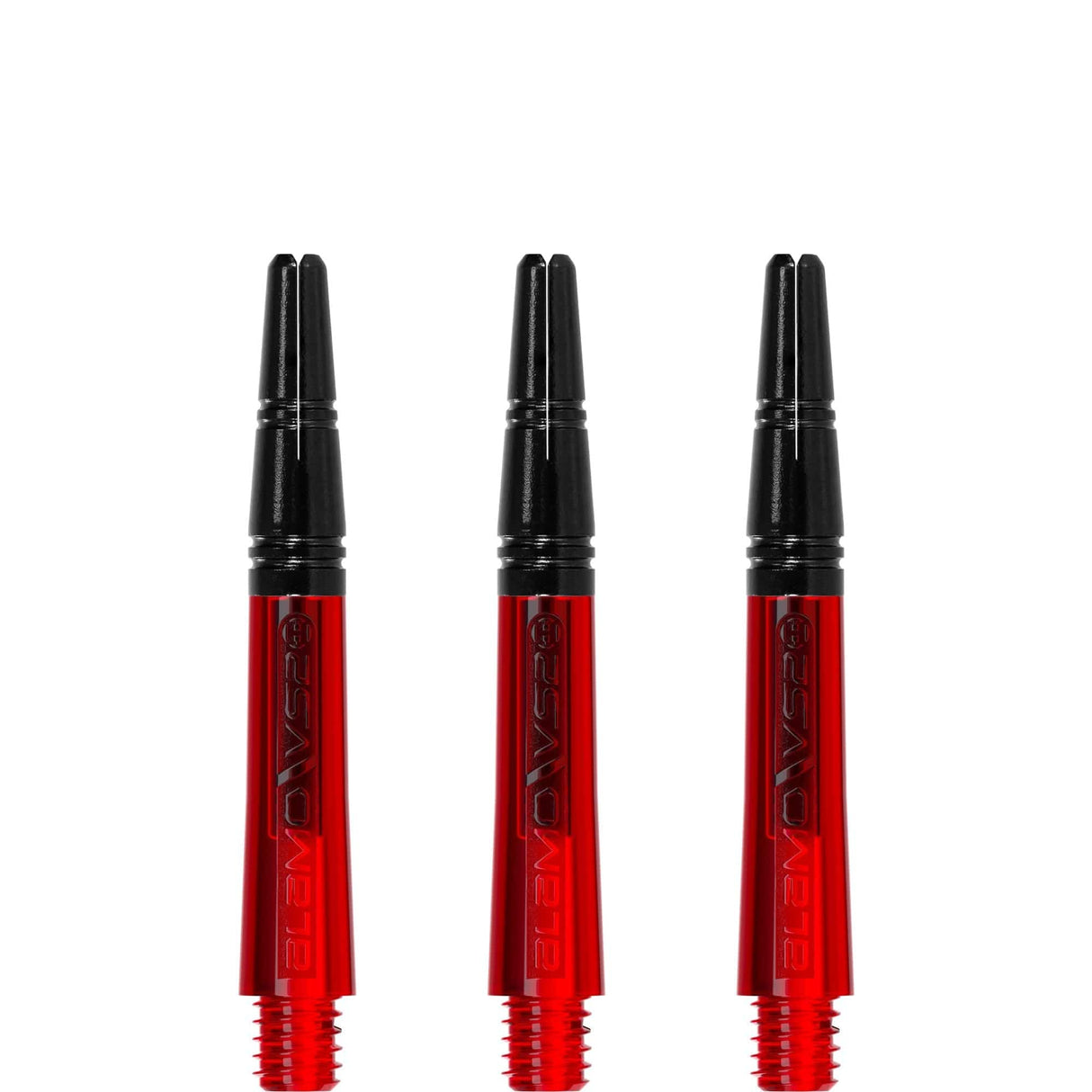 Harrows Alamo VS2 Dart Shafts - Polycarbonate - Black Aluminium Top - Red Short