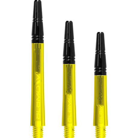 Harrows Alamo VS2 Dart Shafts - Polycarbonate - Black Aluminium Top - Yellow