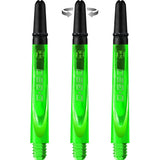 Harrows Carbon 360 Shafts - Polycarbonate Dart Stems with Carbon Top - Green Medium