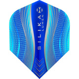 Harrows Silika Dart Flights - Tough Crystaline Coated - Std - No6 - Lumen Blue